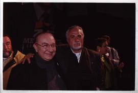 Ato de profissionais da cultura em apoio à candidatura “Genoino Governador” (PT), no Teatro Tuca/PUC-SP (São Paulo-SP, 2002) / Crédito: Cesar Hideiti Ogata