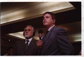 [Pronunciamento de Lula no Hotel Intercontinental após vitória nas urnas nas eleições de 2002 (Sã...