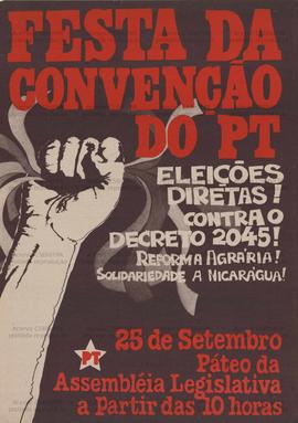 Festa da Convenção do PT. (25-09-0000, Brasil).