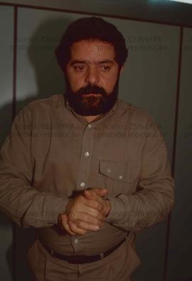 Lula, candidato à Presidência da República (PT), concede entrevista nas eleições de 1989 ([São Paulo-SP?], 1989). Crédito: Vera Jursys