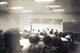 Ato [em solidariedade às lutas na América Central?] ([São Paulo-SP?], [1985?]). Crédito: Vera Jursys