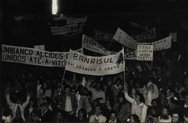 Greve geral dos bancários (Porto Alegre-RS, 3 set. 1979). / Crédito: Ireno.