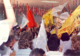 Reunião no Comitê Nacional da candidatura “Lula Presidente” (PT) nas eleições de 1994 (São Paulo-SP, 01 set. 1994). / Crédito: Autoria desconhecida