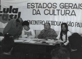 Encontro Estadual de Cultura da campanha de Lula nas eleições de 1994 realizada no Hotel Danúbio ...