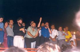 Comício da candidatura “Lula Presidente” (PT) nas eleições de 1989 (Quixadá-CE,13 ago. 1989). / C...