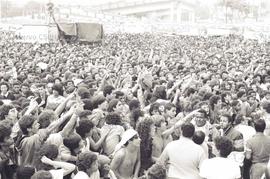 Ato do 1º de Maio, Dia do Trabalhador (São Bernardo do Campo-SP, 01 mai. 1990). Crédito: Vera Jursys