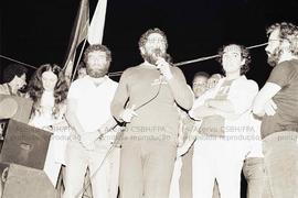 Ato da candidatura “Lula governador” (PT) em São Mateus nas eleições de 1982 (São Paulo-SP, 1982)...