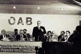 Ato [do Plenário Pró-Participação Popular na Constituinte?], realizado na OAB ([São Paulo-SP?], [...