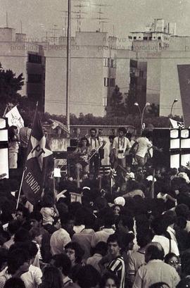 Comício da candidatura “Lula governador” (PT) em [Santo Amaro?] nas eleições de 1982 (São Paulo-S...