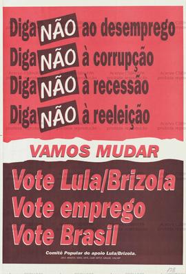 Vamos mudar. (1998, Brasil).