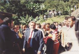 Visita da candidatura &quot;Lula Presidente&quot; (PT) à Paranapiacaba nas eleições de 2002 (Sant...