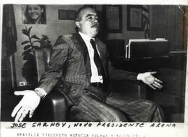 Eleição de José Sarney, novo presidente do ARENA (Brasília-DF, 16 jan. 1979). / Crédito: Autoria desconhecida/Agência Folhas.