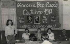 Seminário pelos 64 anos da Revolução Russa, organizado pela tendência O Trabalho (Porto Alegre-RS, 7 nov. 1981). / Crédito: Autoria desconhecida.
