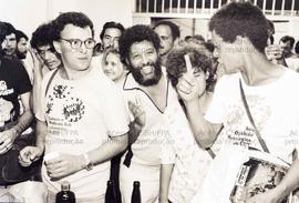 Festa de lançamento Chapa 3 ao Sindicato dos Metalúrgicos de São Paulo (São Paulo-SP, mai. 1987)....