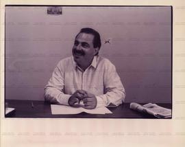 Retrato de Arnaldo Jardim (PMDB-SP) (Local desconhecido, 19 dez. 1986). / Crédito: Claudomiro Teodoro/Folha Imagem.