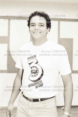 Retratos da Chapa 3 ao Sindicato dos Metalúrgicos de São Paulo (São Paulo-SP, mai. 1987). Crédito...