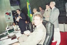 Campanha “Contra a privatização do Banespa” (São Paulo-SP, [2000?]). Crédito: Vera Jursys