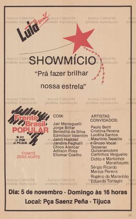 Showmício: “Pra fazer brilhar nossa estrela” . (1989, Rio de Janeiro (RJ)).