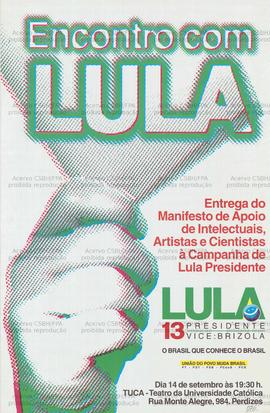 Encontro com Lula. (1998, São Paulo (SP)).