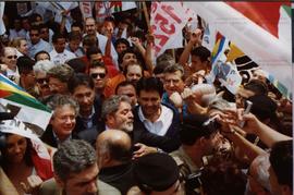 Atividade da candidatura &quot;Lula Presidente&quot; (PT) nas eleições de 2002 (Minas Gerais, 2002) / Crédito: Autoria desconhecida