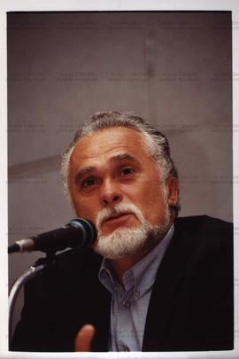 Atividade da candidatura &quot;Genoino Governador&quot; (PT) nas eleições de 2002 ([São Paulo-SP?], 2002) / Crédito: Cesar Hideiti Ogata