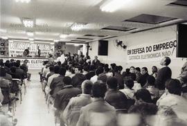 Assembleia do Sindicato dos Condutores de Veículos Rodoviários de São Paulo contra a implementaçã...