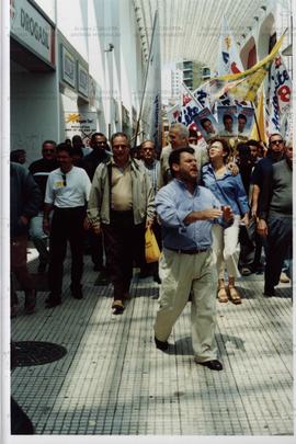 Atividades de campanha de candidaturas do PT no ABC nas eleições de 2000 (Local desconhecido, 2000). / Crédito: Roberto Parizotti