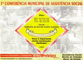 1 Conferência Municipal de Assistência Social  (Angra dos Reis (RJ), 1995).