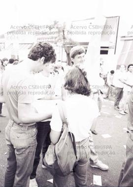 Comício de candidaturas do PT nas eleições de 1986 (São Caetano do Sul-SP, 14 out. 1986). Crédito...