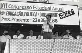7o. Congresso Estadual Anual da Apeoesp (Presidente Prudente-SP, 22 a 25 out. 1986). / Crédito: Regina Vilela/Apeoesp em Notícias