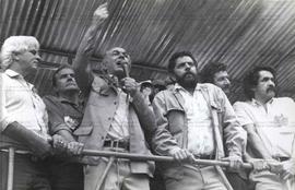 Comício da candidatura “Lula Presidente” (PT) pelas Diretas Já (Local desconhecido, 1989). / Crédito: Roberto Parizotti