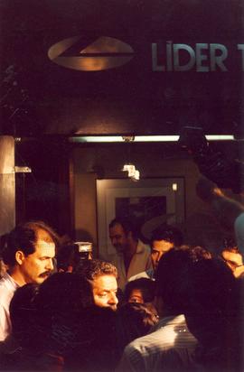Coletiva de imprensa promovida pela candidatura “Lula Presidente” (PT) nas eleições de 1994 (Rio ...