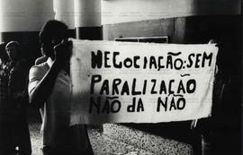 Greve dos metalúrgicos de São Paulo (São Paulo-SP, 28 out. 1979). / Crédito: Agnes.