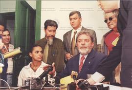 Visita da candidatura &quot;Lula Presidente&quot; (PT) à Paranapiacaba nas eleições de 2002 (Sant...