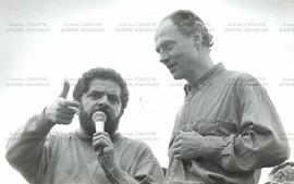 Visita da candidatura “Lula Presidente” (PT) nas eleições de 1989 (São Paulo-SP, 1989). / Crédito: Aguinaldo Zordenoni