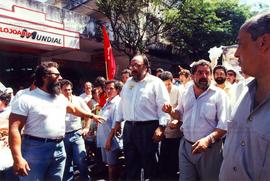 Comício da candidatura “Lula Presidente” (PT) nas eleições de 1994 (Divinópolis-MG, 22 set. 1994). / Crédito: Autoria desconhecida