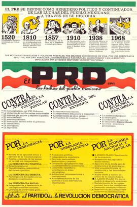 El PRD com las luchas del pueblo mexicano (México, Data desconhecida).