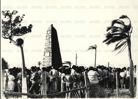 Festa religiosa em homenagem a Sepé Tiaraju ao redor do monumento da Batalha de Caiboaté (São Gab...