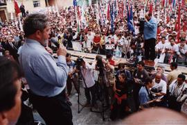Comício da candidatura &quot;Lula Presidente&quot; (PT) nas eleições de 2002 (Santo André-SP, 200...