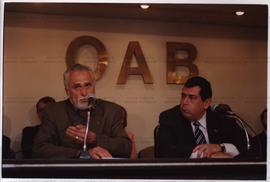 Encontro de José Genoino (PT) com advogados da OAB nas eleições de 2002 (São Paulo-SP, 2002) / Cr...