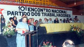 Encontro Nacional do PT, 10º (Guarapari-ES, 18-20 ago. 1995) – 10º ENPT [SESC Guaraparí] / Crédito: Autoria desconhecida.