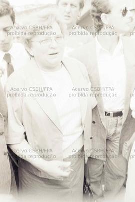 Luiza Erundina, prefeita de São Paulo pelo PT, no dia da votação nas eleições de 1989 (São Paulo-SP, nov. 1989). Crédito: Vera Jursys