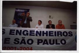 Atividade da candidatura &quot;Genoino Governador&quot; (PT) no Sindicato dos Engenheiros no Estado de São Paulo (SEESP) nas eleições de 2002 (São Paulo-SP, 2002) / Crédito: Cesar Hideiti Ogata