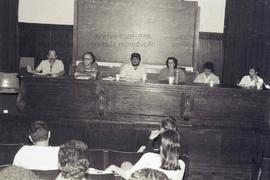 Evento não identificado [Debate na Faculdade de Direito da USP] (São Paulo-SP, data desconhecida). Crédito: Vera Jursys