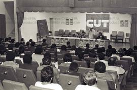 Plenária Estadual da CUT-SP (São Paulo-SP, dez. 1985). Crédito: Vera Jursys