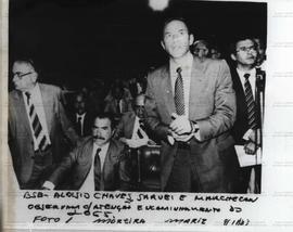 Votação do decreto 2.065/83 no Congresso Nacional (Brasília-DF, 9 nov. 1983). / Crédito: Moreira Mariz/Agência Folha.