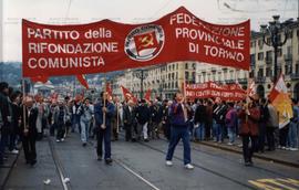 Ato do 1º de Maio – Dia do Trabalhador (Turim-Itália, 1 mai. 1992). / Crédito: Ivana Jikins.