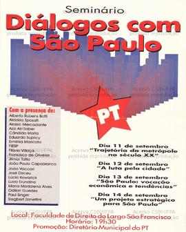 Diálogos com São Paulo  (São Paulo (SP), 11-14/09/0000).