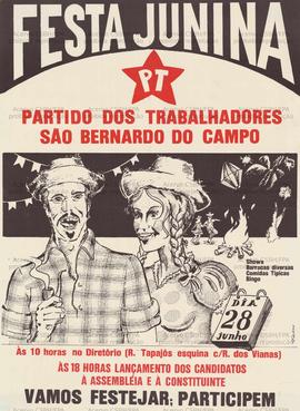 Festa Junina: Partido dos Trabalhadores São Bernardo do Campo (São Bernardo do Campo (SP), 20/06/...