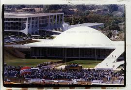 Ato dos agricultores em Brasília (Brasília-DF, 19 jul. 1995). / Crédito: Dida Sampaio/Agência Estado.